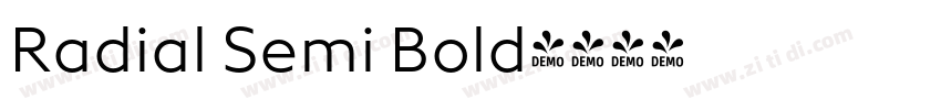 Radial Semi Bold字体转换